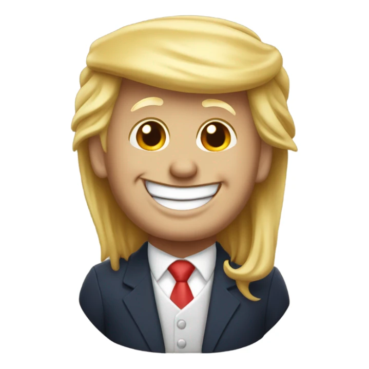 Realistic Donald Trump laughing  sticker