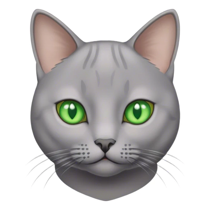 Grey shorthair cat  sticker