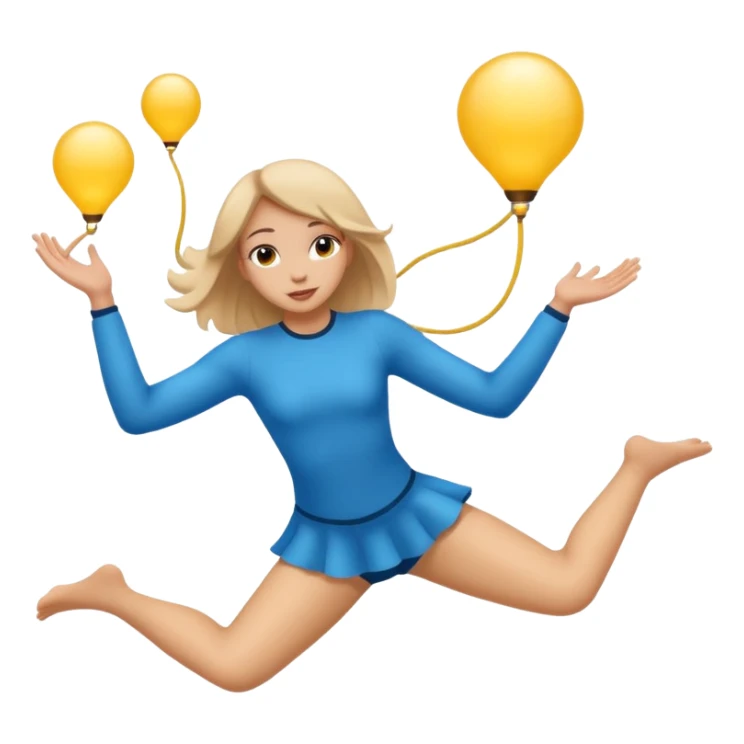 girl doing aerial silhouette  sticker