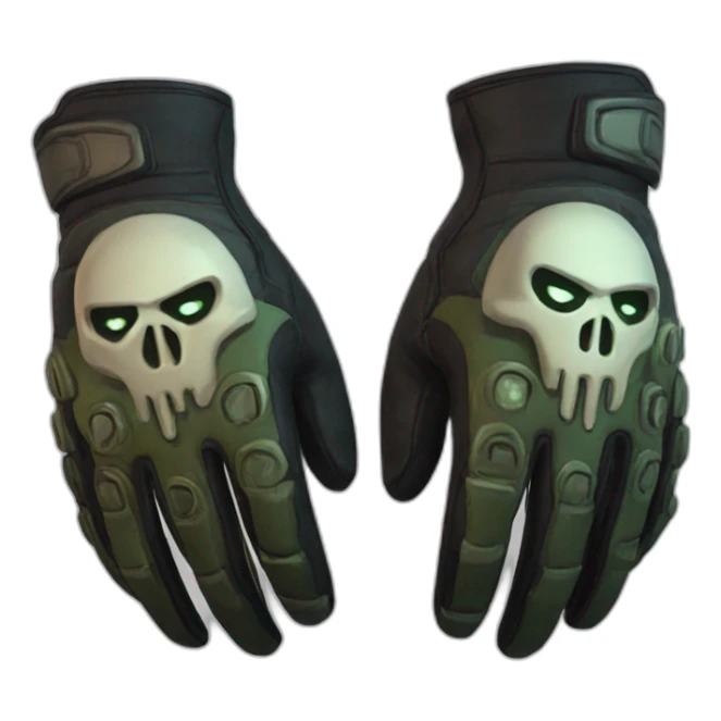 Doom Gloves sticker