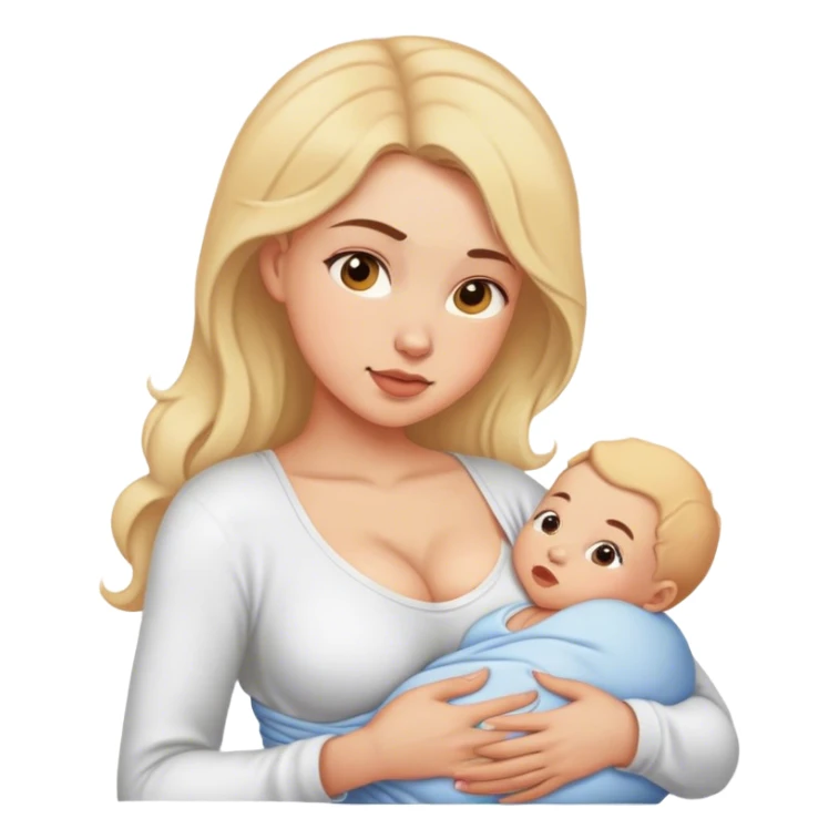Woman breastfeeding  sticker