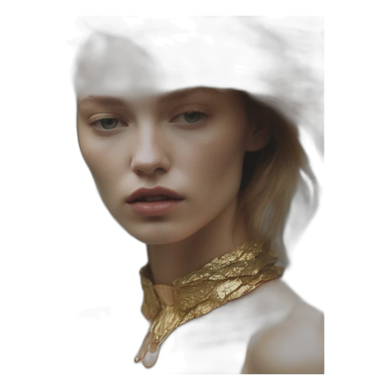 Beate Muska, david bellemere, Bare belly, Wings, Choker, Bathed in shadows, FOV 90 degrees, short lighting, L USM, Cold Colors, gilded technique, extremely hyper aesthetic, absurdres sticker