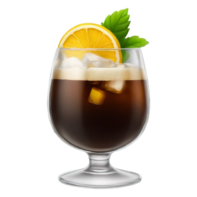Vaso de fernet con coca y hielo sticker