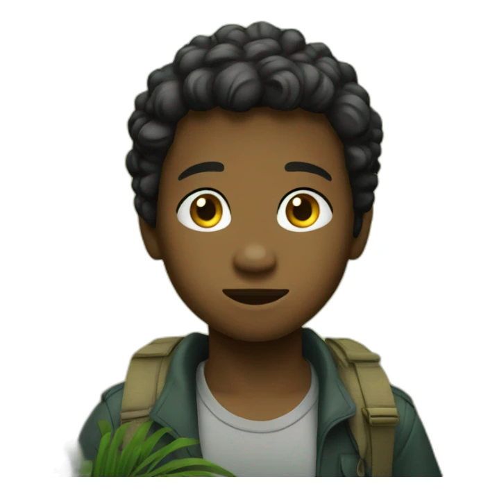 Lost boy in jungle sticker