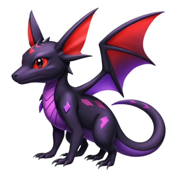 Shiny Salandit-Noivern-Umbreon-Hybrid (Full body) sticker