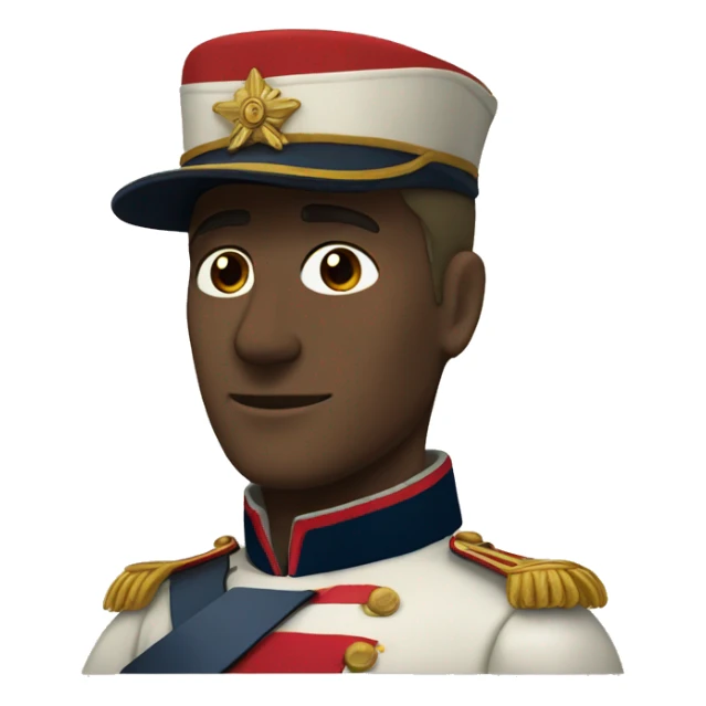 French soldier in Napoleon era uniform sticker
