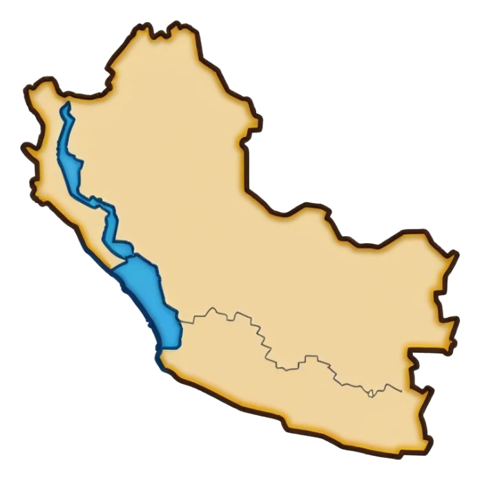 I want that you generate an exact Peru map emoji sticker
