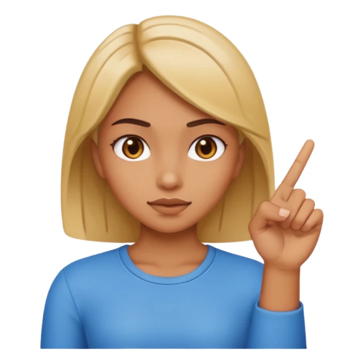 snap of fingers girl sticker