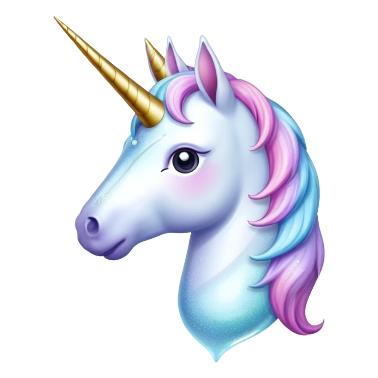 Unicorn with glass sticker