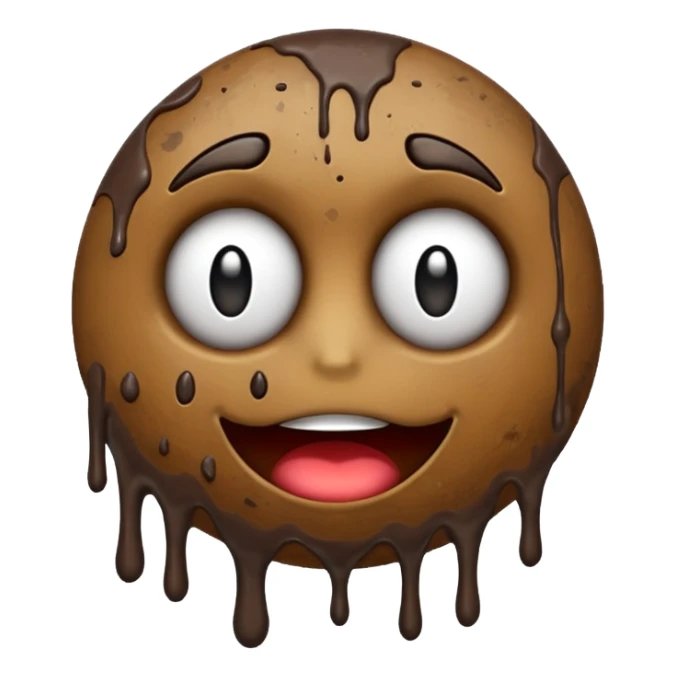 big dirty emoji sticker