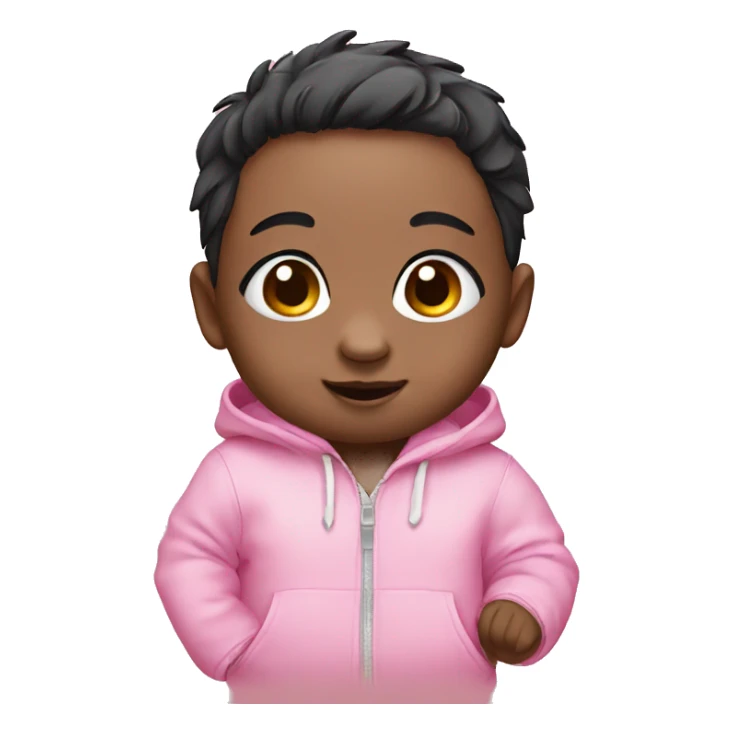 pink baby of panda sticker