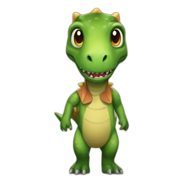 dinosaur costume sticker