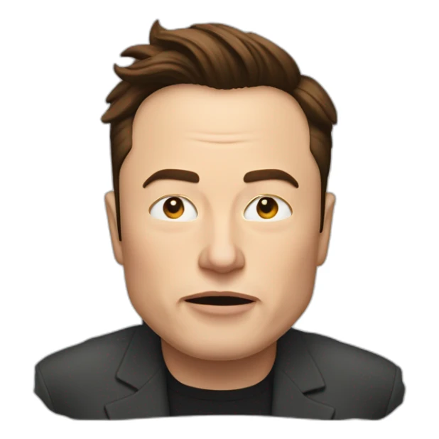 elon musk qui dort dans une fusée sticker
