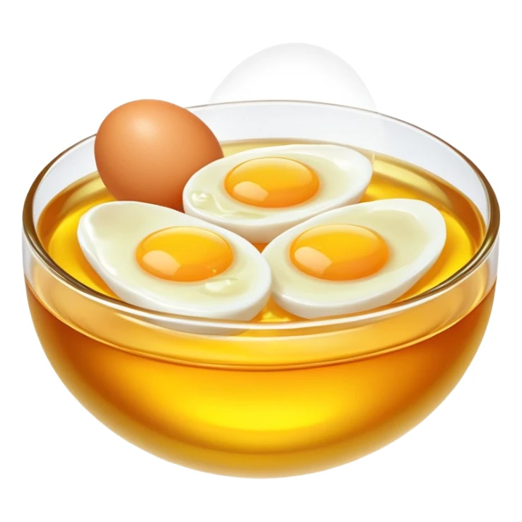 Chicken, cod liver oil, and egg yolks surrounded by a gentle golden radiance symbolizing vitamin A. The foods float in a pleasant arrangement with a subtle glow showing their nutritional benefits. sticker