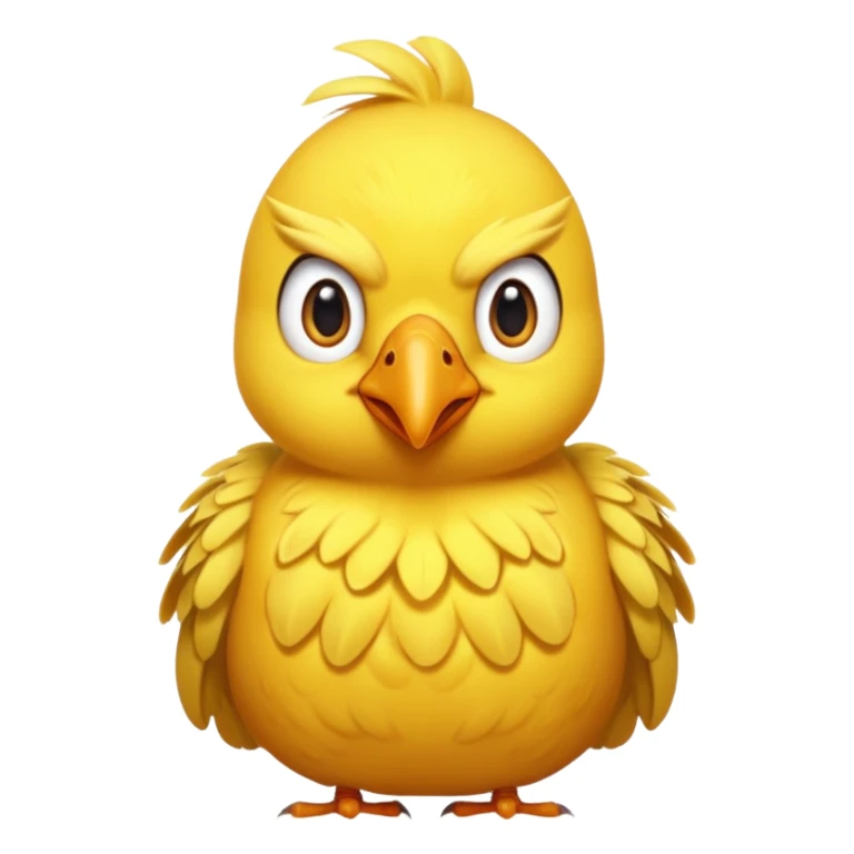 Give me a bird in yellow. make her angry  sticker