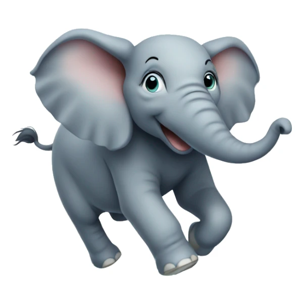 elephant running on water  sticker