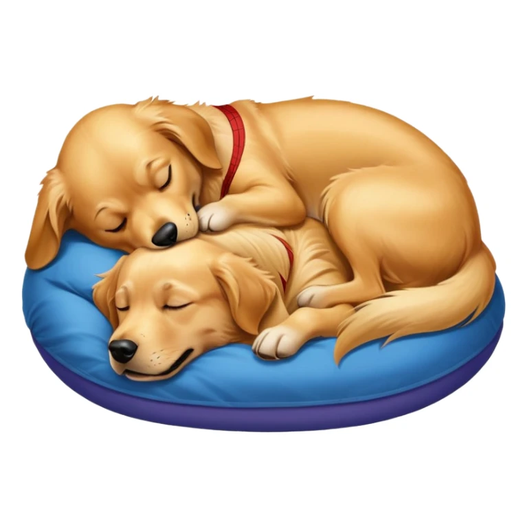 Spider-Man and a golden retriever sleeping sticker