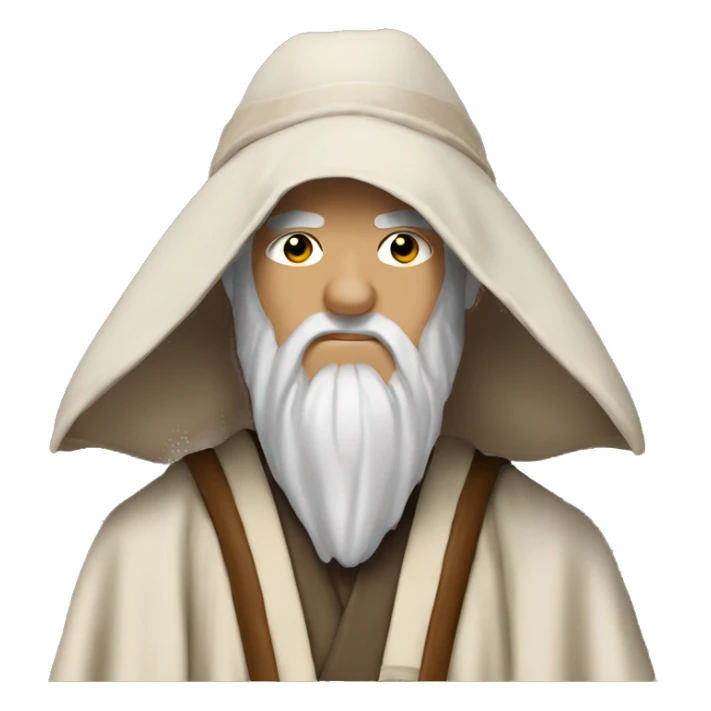 obi wan kenobi wearing gandalf's hat sticker