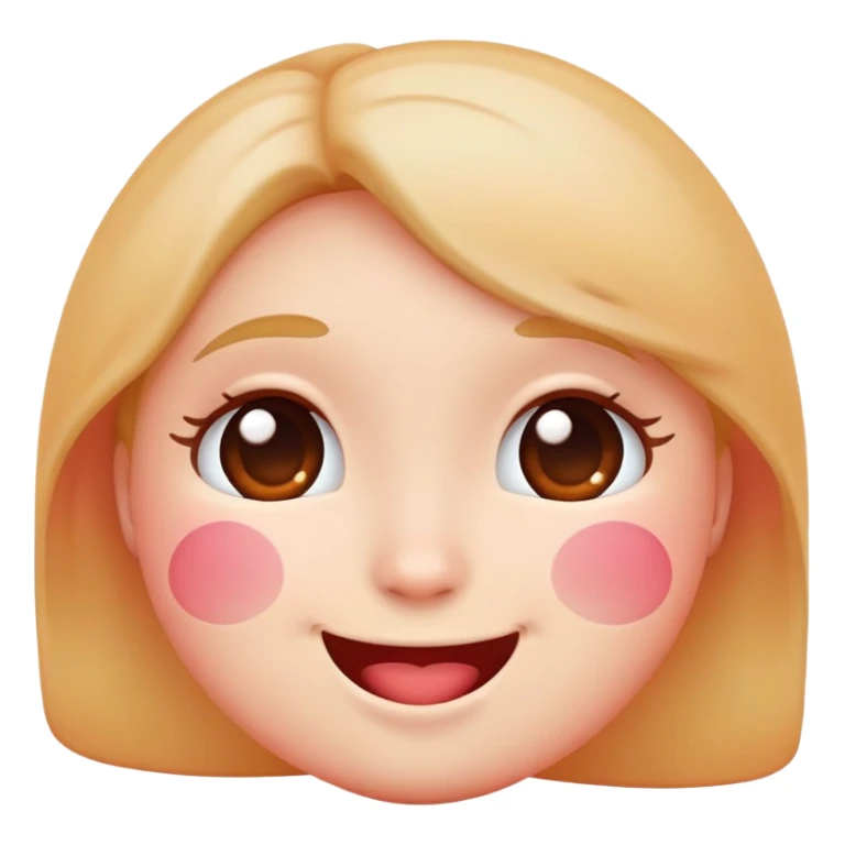 Infatuated blushing emoji  sticker
