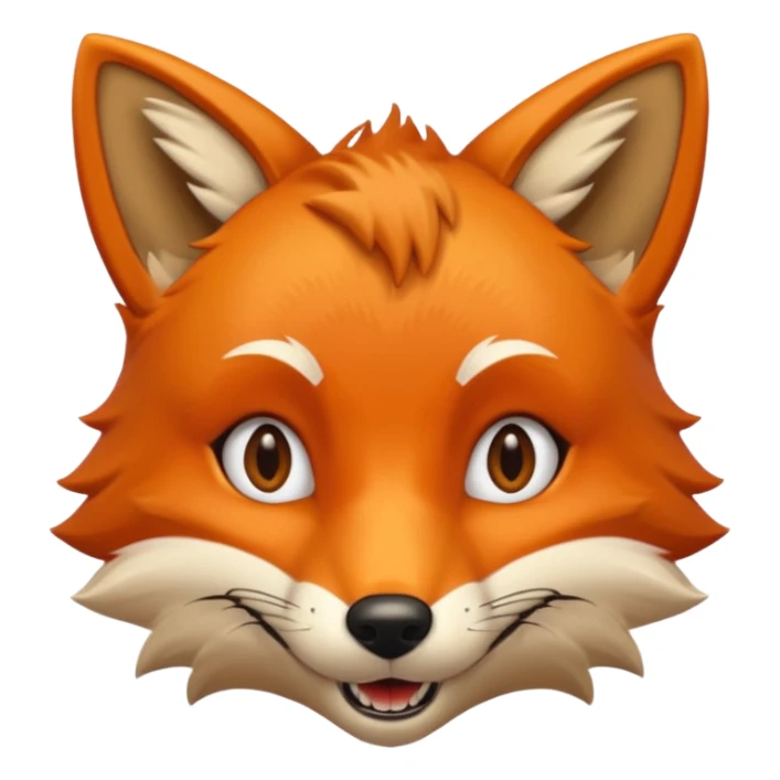 A black panther but it is a orange colored fox sticker