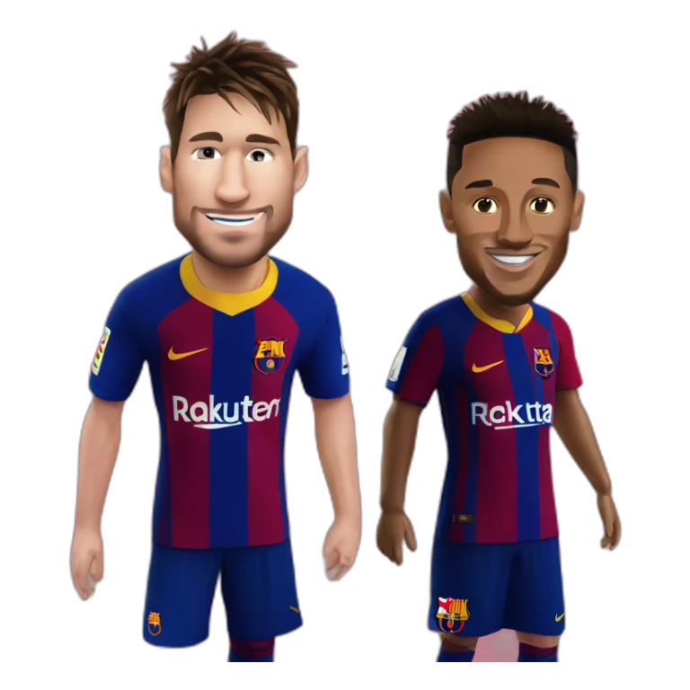 Messi and neymar in Barcelona  sticker