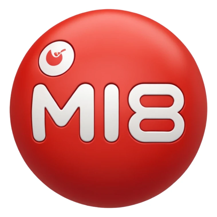 Pull-ball with MB written in the circle in on it sticker