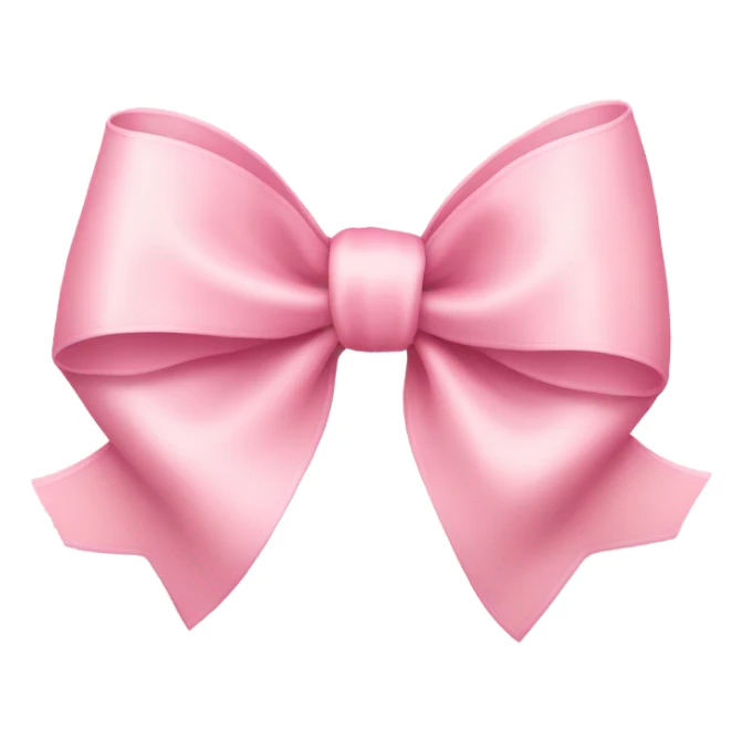 light pink ribbon bow sticker