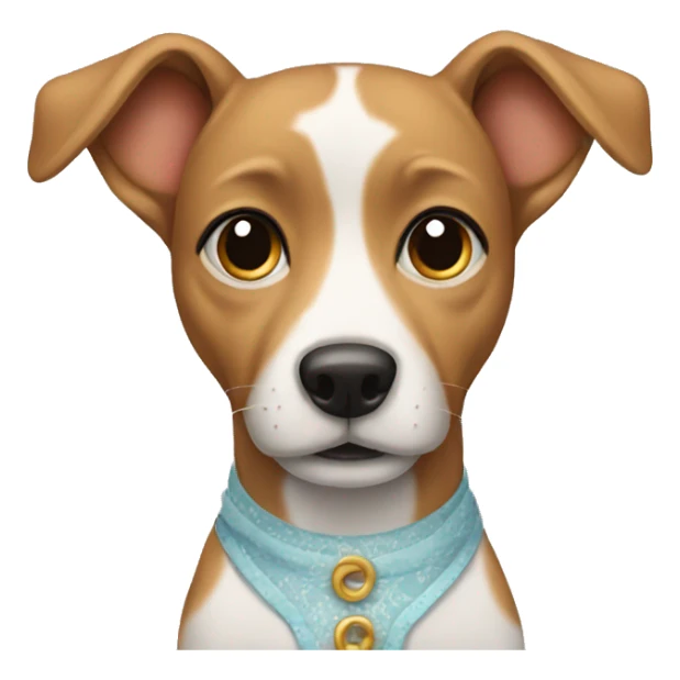 Dog in a dress sticker