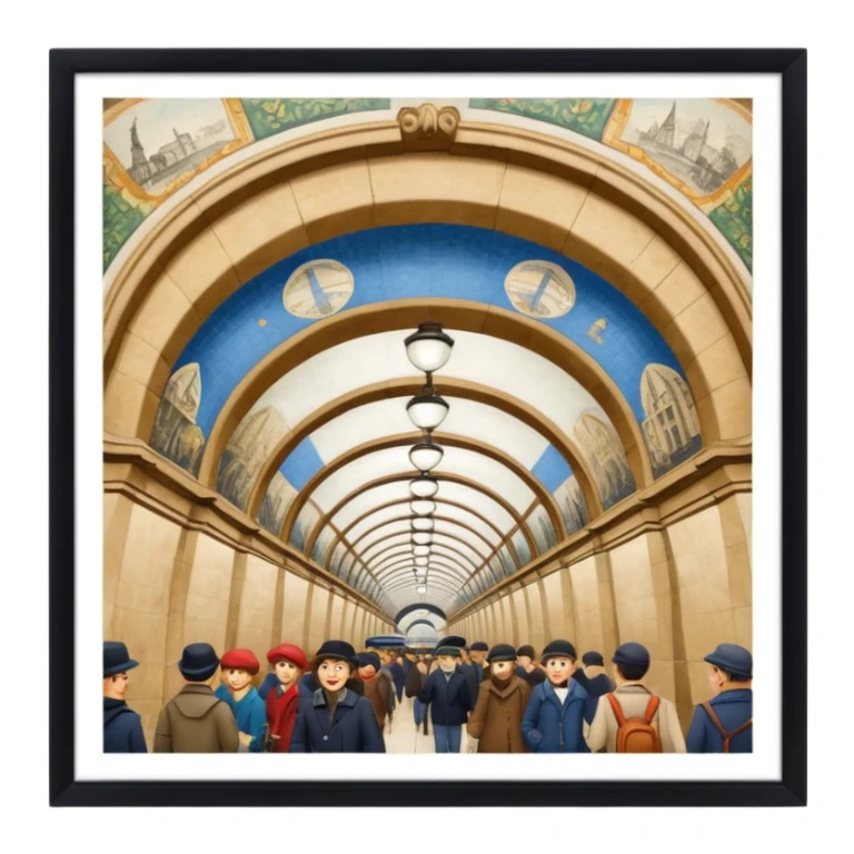 Typical wrote METRO you Can find in Paris  sticker