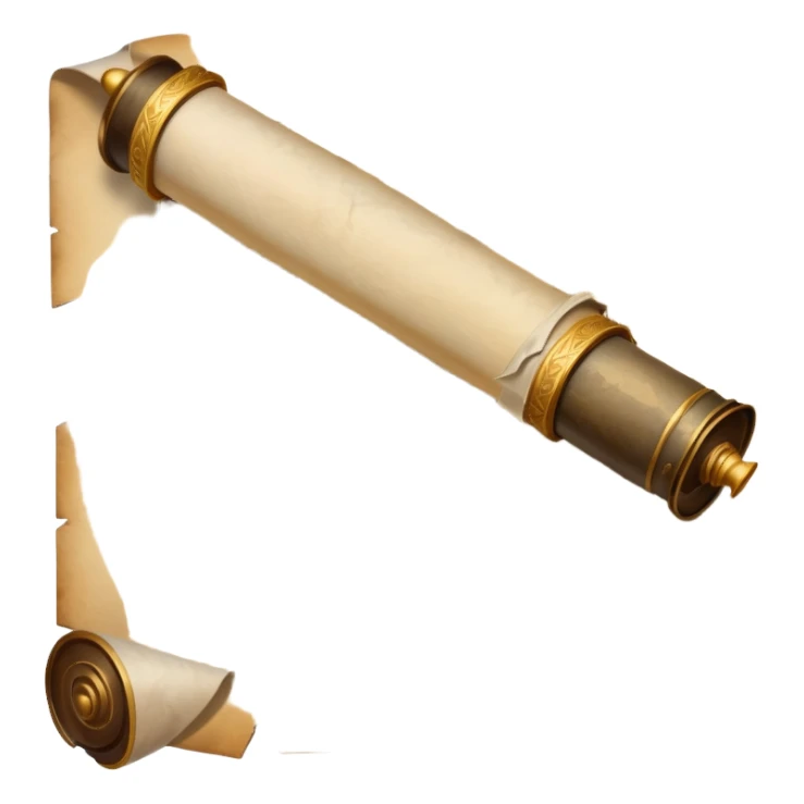 An icon featuring an ancient scroll, a quill, and a historical artifact like a shield or coin. The design includes a backdrop of old maps and timelines, symbolizing the study of past events and civilizations. Transparent background highlights the exploration of history. sticker