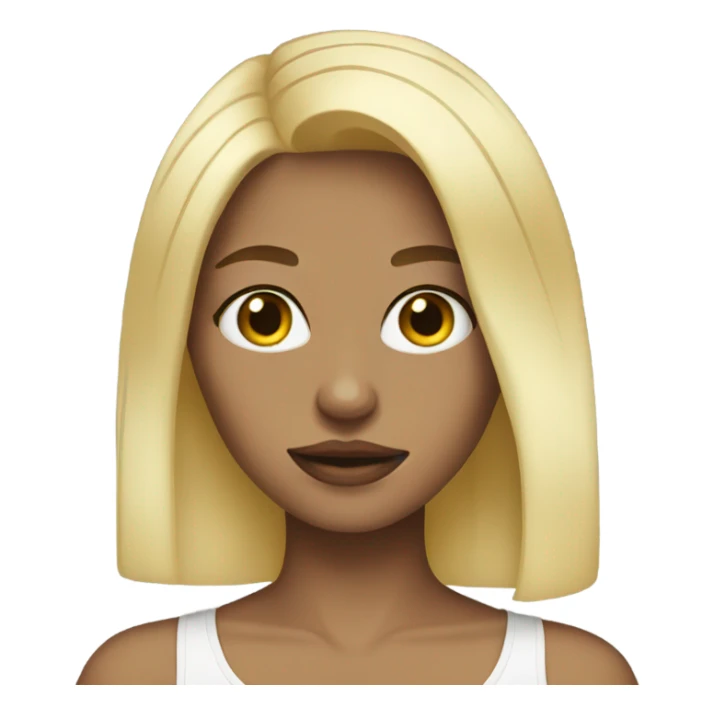 An aesthetic blonde girl sticker