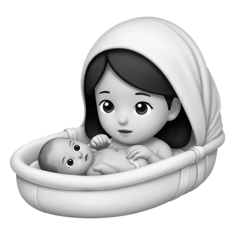 Newborn B&W Photoshoot sticker