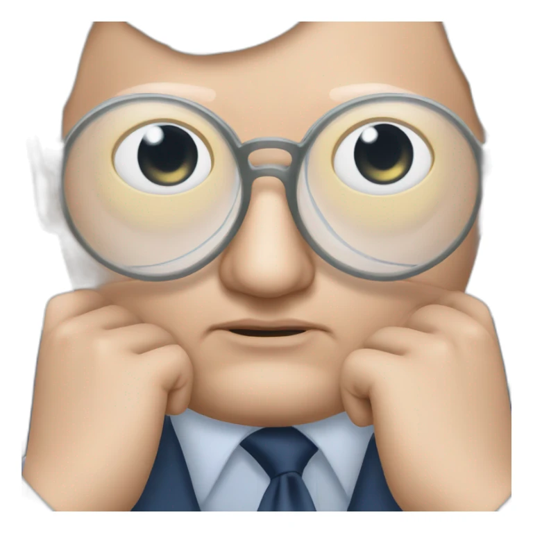 Jean marie le Pen with Blind eye sticker