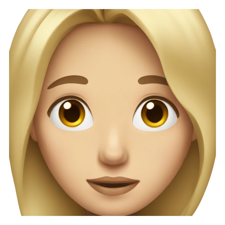 blonde and brown hair selfie sticker