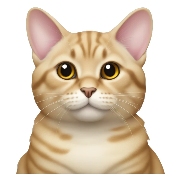 The cat is a British breed golden chinchilla color sticker