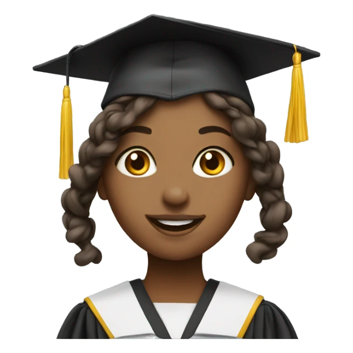 Beautiful girl celebrating graduation  sticker