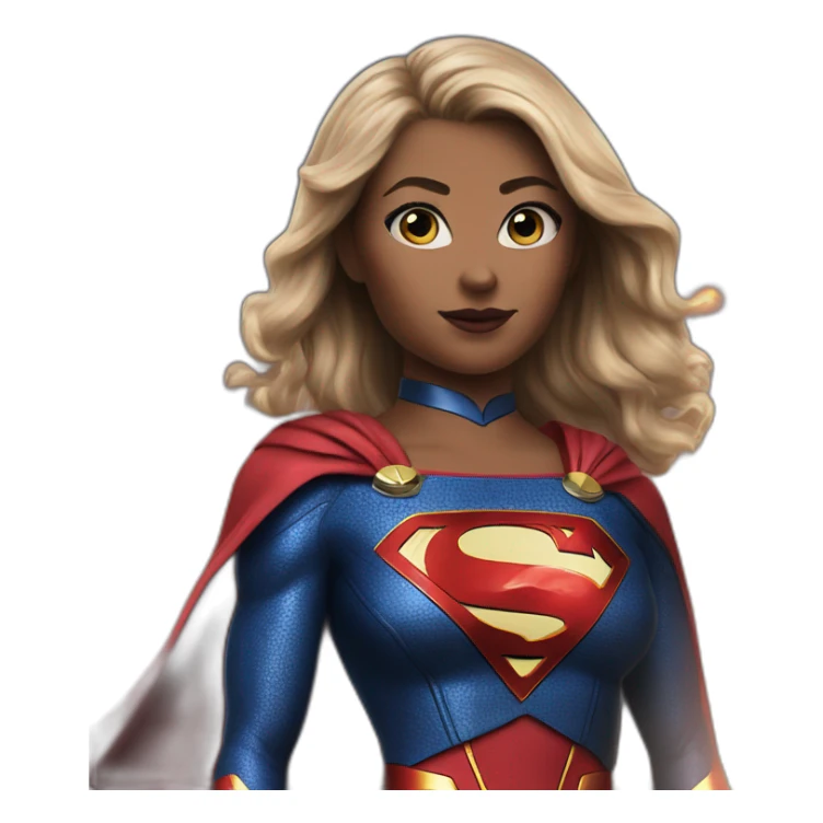 Supergirl from the flash movie 2023 realistic sticker
