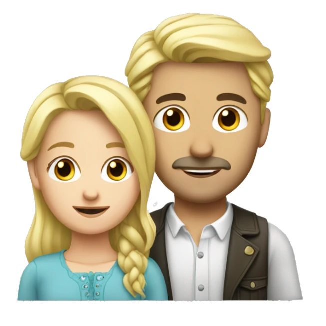 Blond German Girl with Türkisch husband sticker