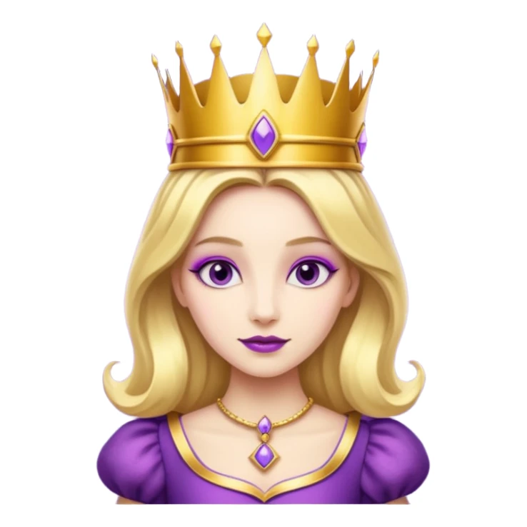 purple queen in alice wonderland, sticker