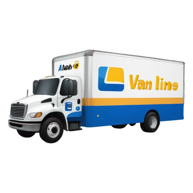 Movibg truck united van lines sticker