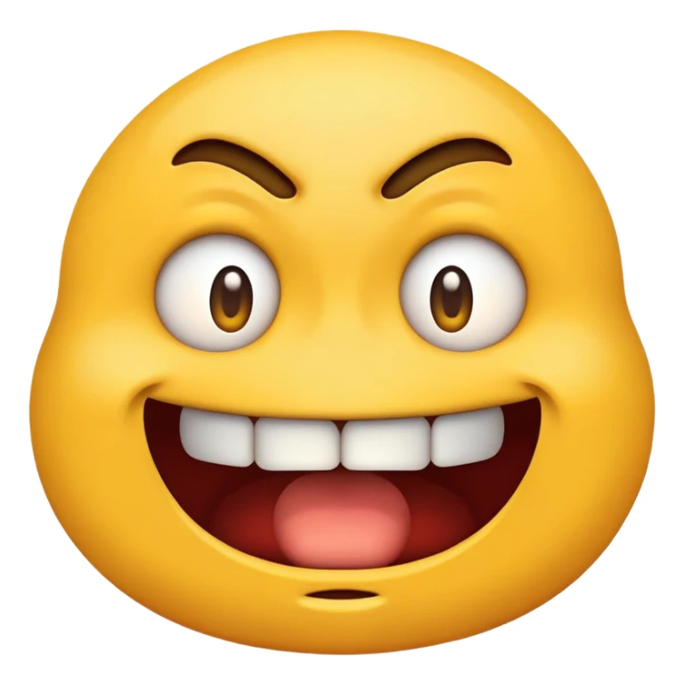 horrifically disgusted emoji with wide open mouth sticker
