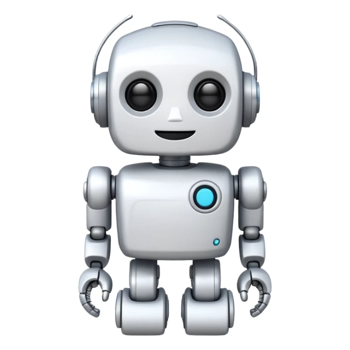 robot old cartoon simple toy white innocent funny adorable sticker