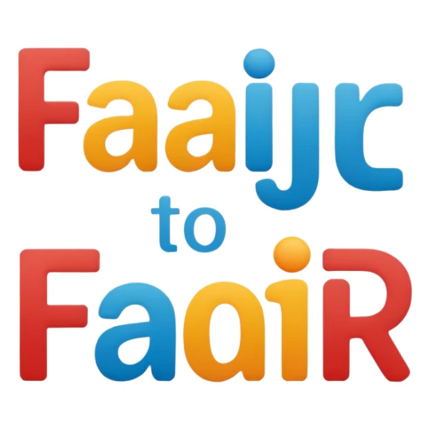 text that says 'fair' sticker