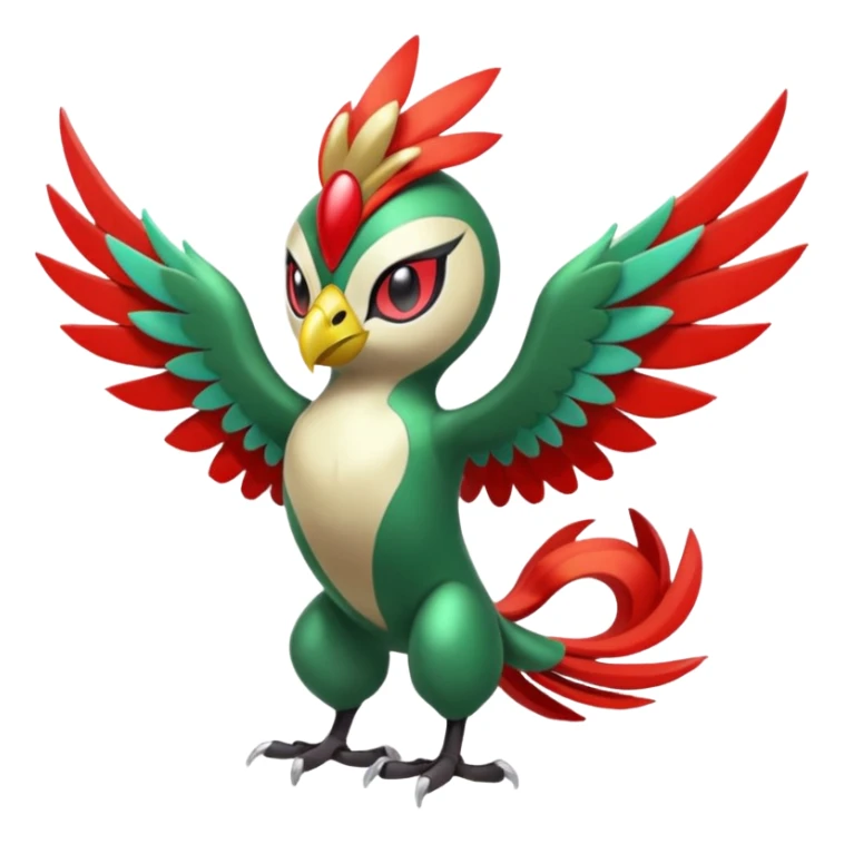 Meloetta-Hawlucha-Pokémon-Fakémon-fusion-hybrid-creature sticker