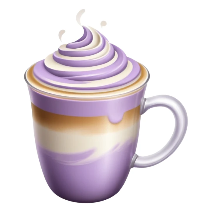 Pale purple coffe Latte  sticker