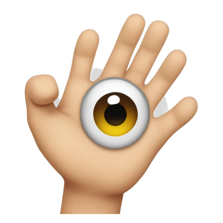 rolling eyes emoji with open hand emoji sticker