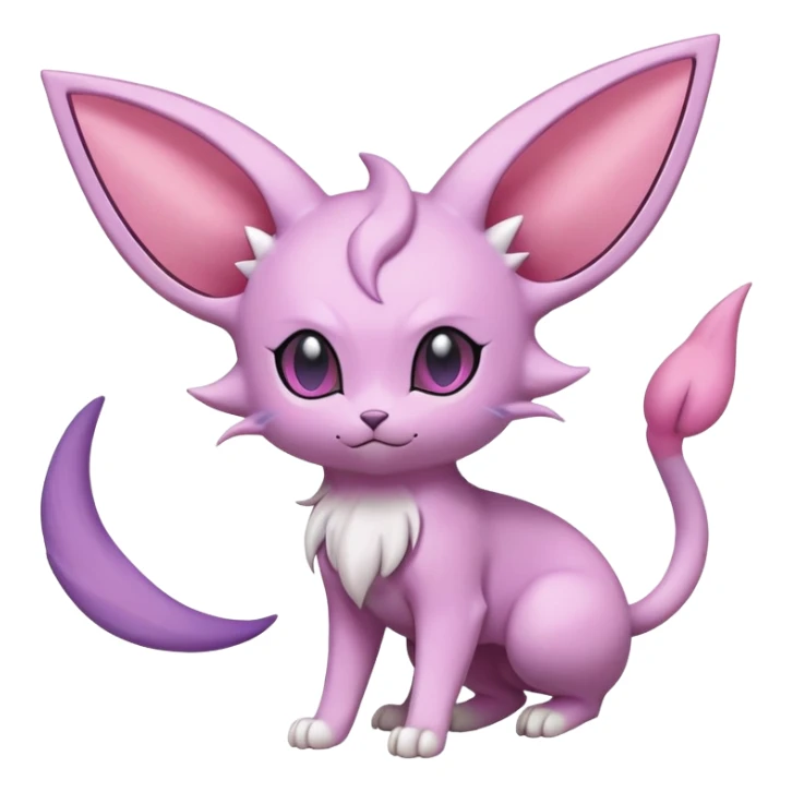 Espeon-Skitty-Pokémon-Fakémon-hybrid-creature (full body) sticker