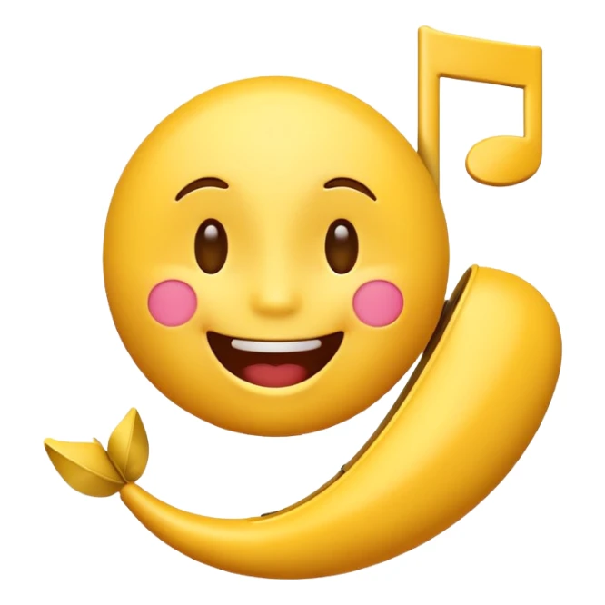 singing emoji sticker