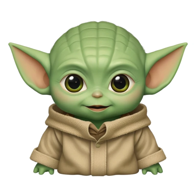 Head of baby Yoda sticker