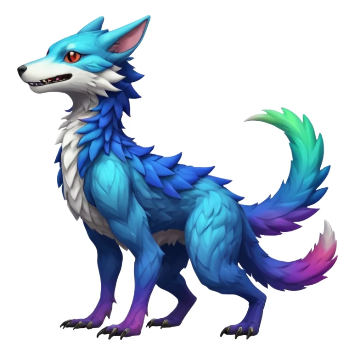Trico-Vernid-Sergal-fusion-animal-hybrid sticker